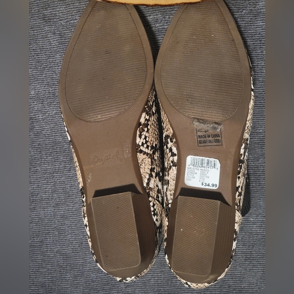 Women's Sz 8.5 Qupid Black And Beige Python Snakeskin Ankle Boots. Y2K Brand New - Picture 5 of 12